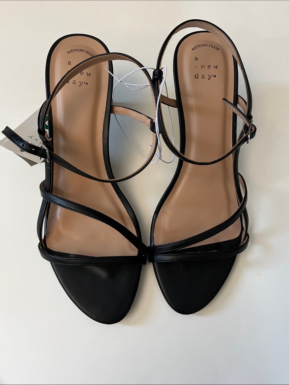 Aei88 Stella Black Strappy Heels